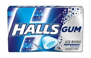 Halls Gum Peppermint 18g