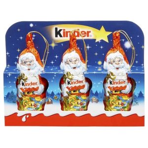 Kinder Santa Figure 3pk